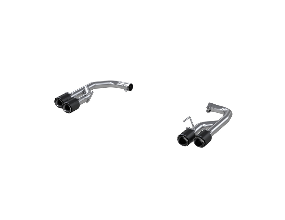 MBRP Exhaust 2.5in. Axle Back; with Quad 4in. CF Tips; Non Active Exhaust; T304
