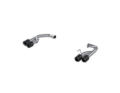 MBRP Exhaust 2.5in. Axle Back; with Quad 4in. CF Tips; Non Active Exhaust; T304