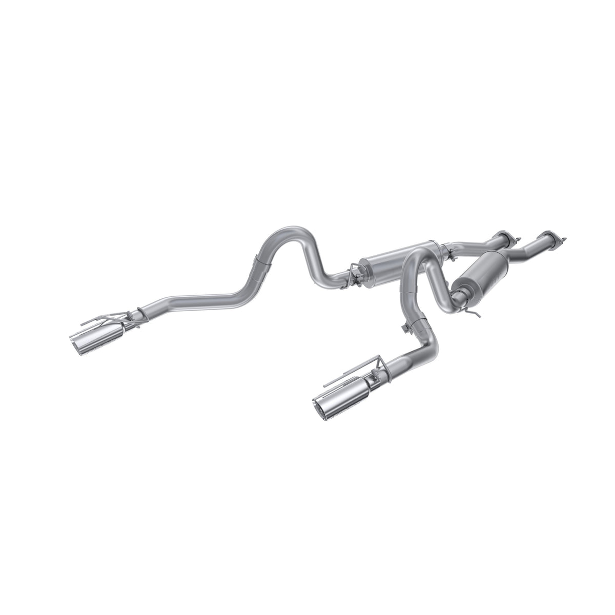 MBRP Exhaust 2.5in. Cat Back; Dual Split Rear;  3.5in. tips; AL
