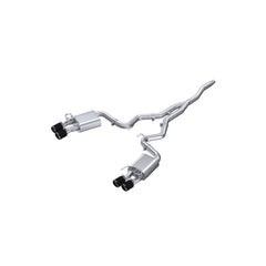 MBRP Exhaust 3in. Cat Back; Quad Rear Exit; T304; CF Tip