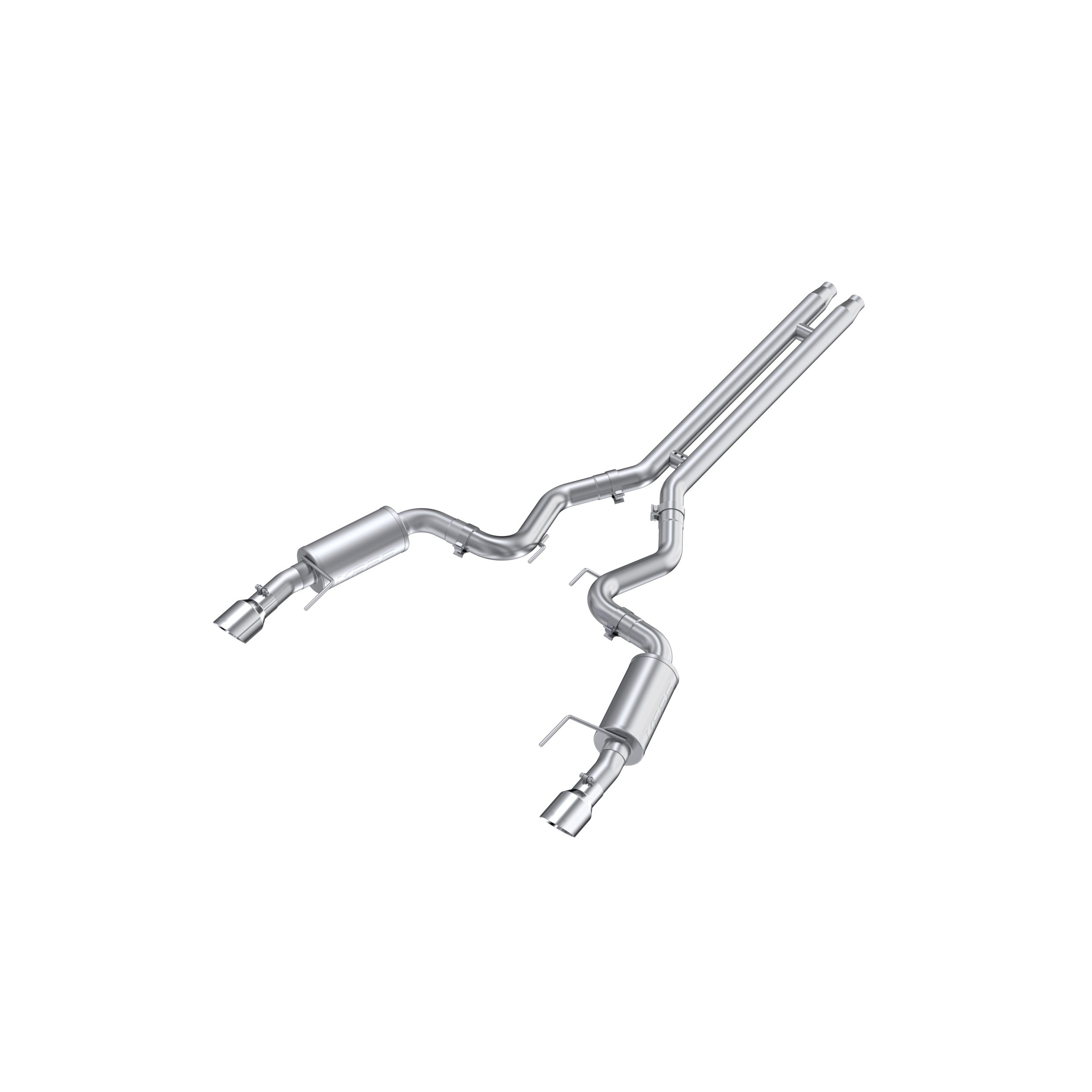 MBRP Exhaust 3in. Cat Back; Dual Split Rear; Street Version; 4.5in. tips; AL