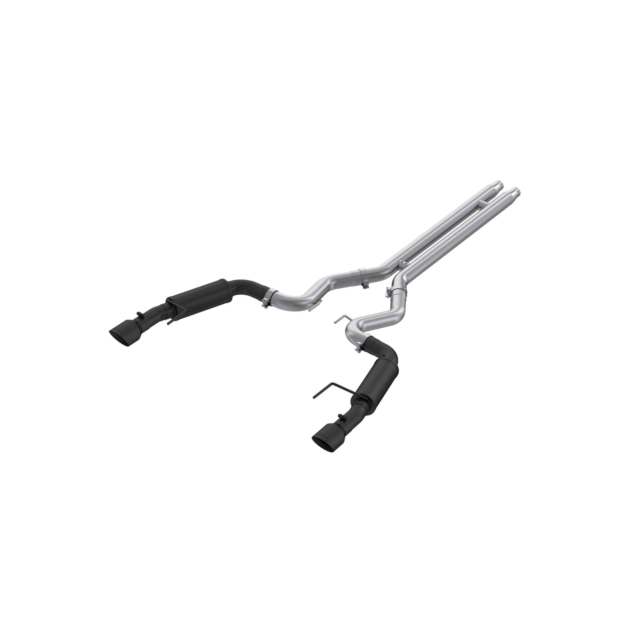 MBRP Exhaust 3in. Cat Back; Dual Split Rear; Race Version; 4.5in. tips; Black Coated
