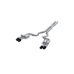 MBRP Exhaust 3in. Cat Back; Quad Rear Exit; T304; CF Tip: Active