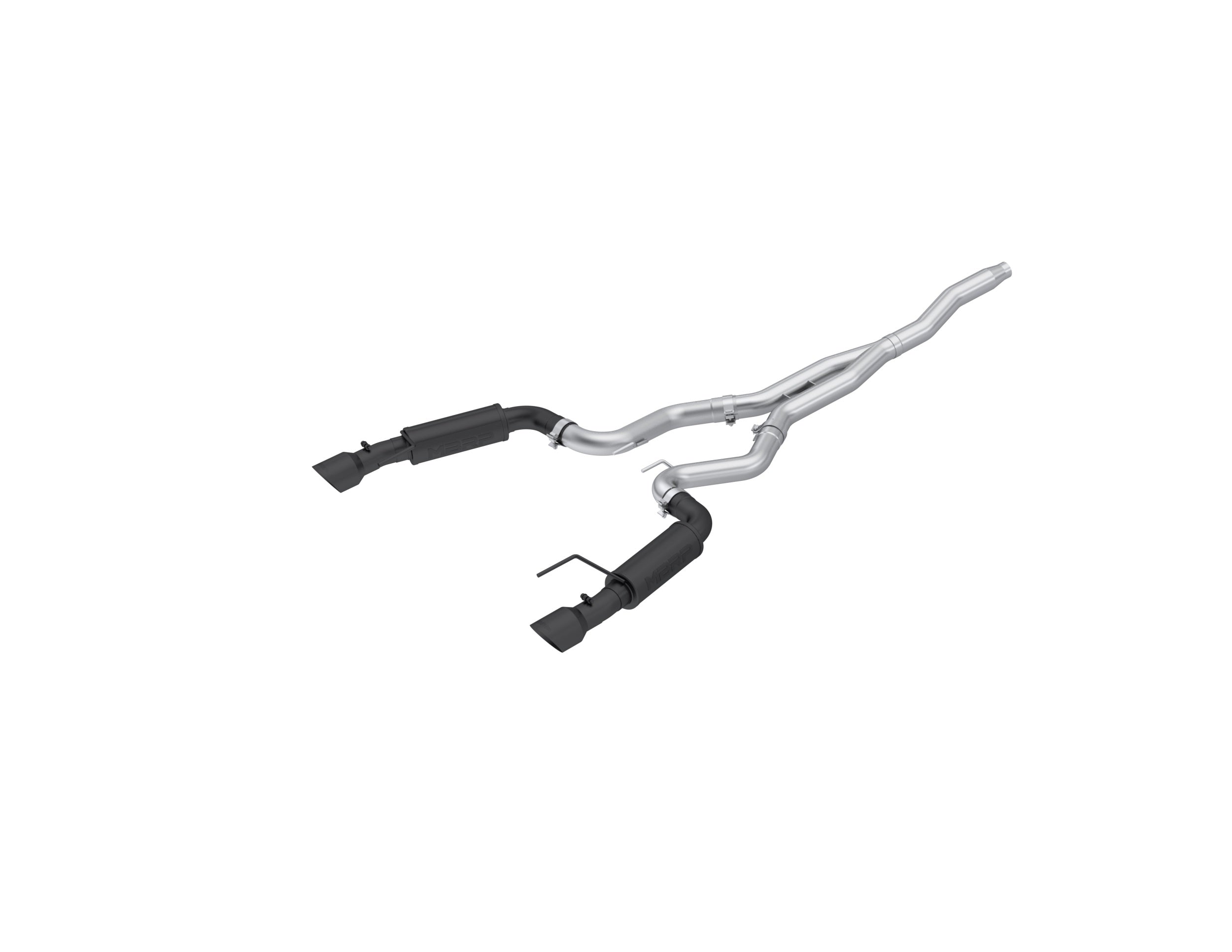 MBRP Exhaust 3in. Cat Back; Dual Split Rear; Race Version; 4.5in. tips; Black Coated