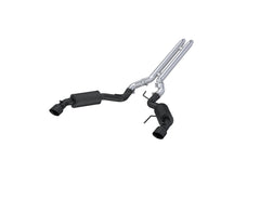 MBRP Exhaust 3in. Cat Back; Dual Split Rear; Street Version; 4.5in. tips; Black Coated