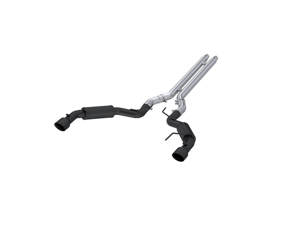 MBRP Exhaust 3in. Cat Back; Dual Split Rear; Race Version; 4.5in. tips; BLK Coated
