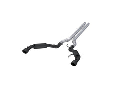 MBRP Exhaust 3in. Cat Back; Dual Split Rear; Race Version; 4.5in. tips; BLK Coated