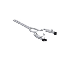 MBRP Exhaust 3in. Cat Back; with Quad 4in. Carbon Fiber Tips; Street Version; T304