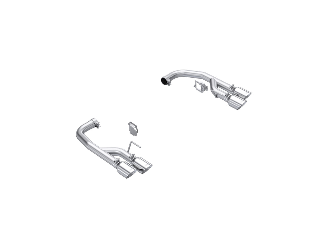MBRP Exhaust 2.5in. Axle-Back with Quad 4in. Dual Wall Tips; Race Version; T304