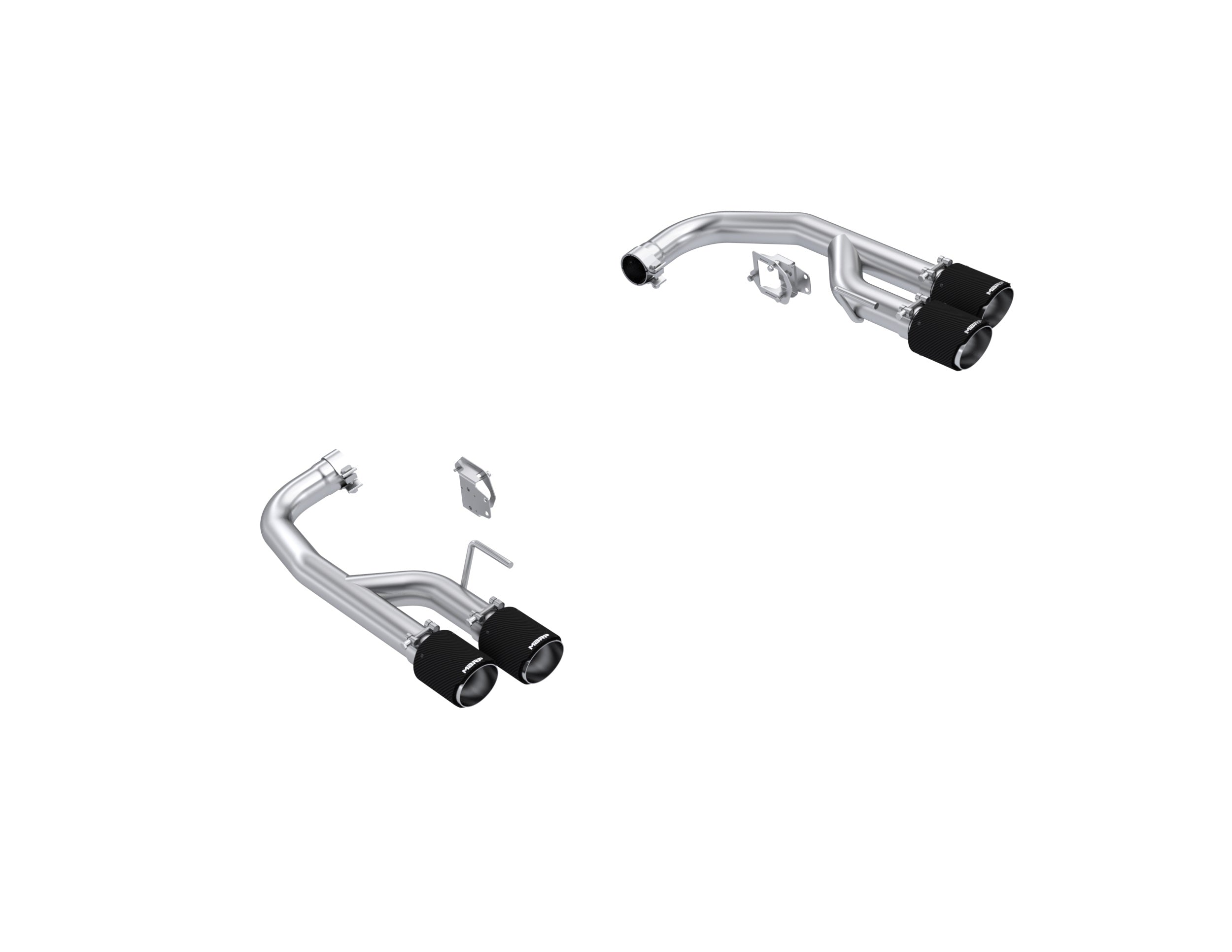 MBRP Exhaust 2.5in. Axle-Back with Quad 4in. CF Tips; Race Version; T304