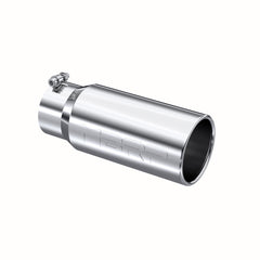 MBRP Exhaust T5050 Tip. 5in. O.D. Rolled Straight 4in. inlet 12in. length. T304.