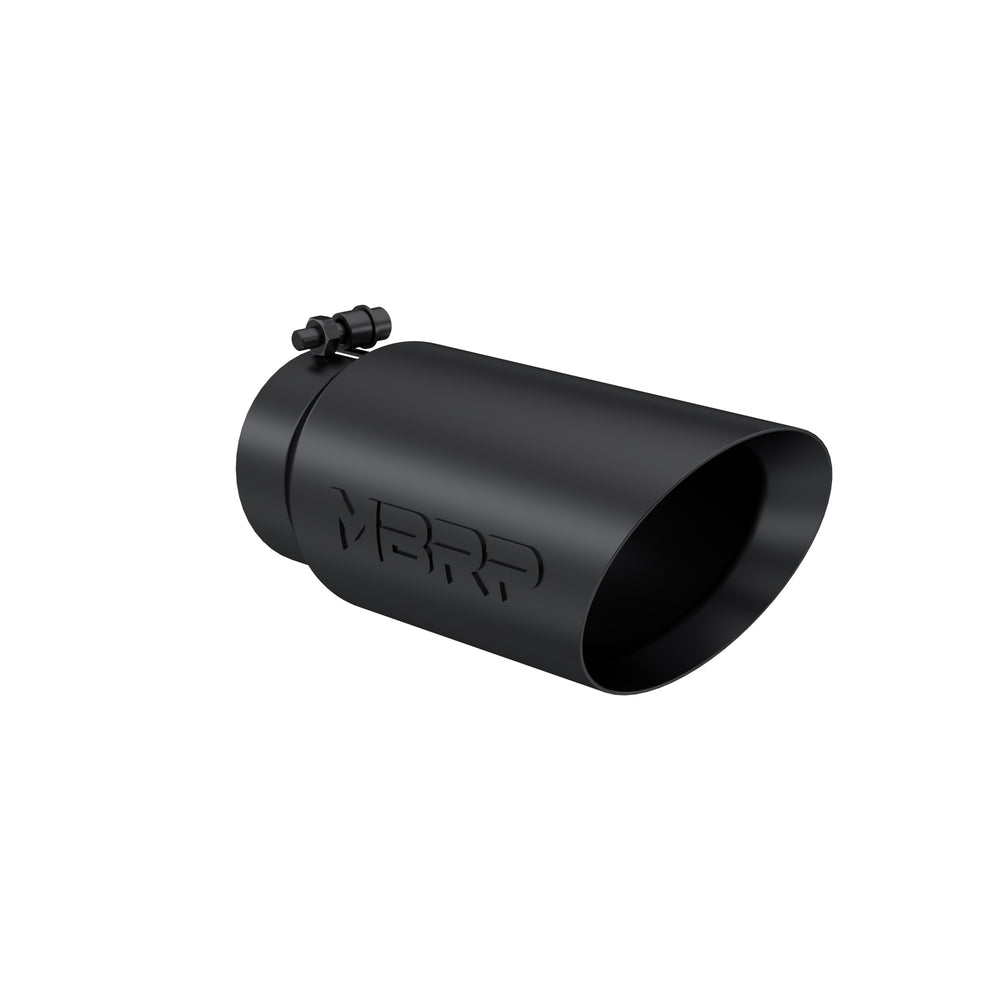 MBRP Exhaust T5053BLK Tip. 5in. O.D.. Dual Wall Angled. 4in. inlet 12in. Length. BLK