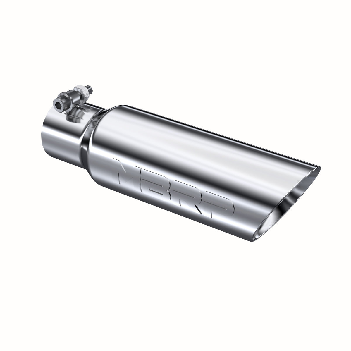MBRP Exhaust T5106 Tip. 3in. O.D. Dual Wall Angled 2in. inlet 12in. length. T304.