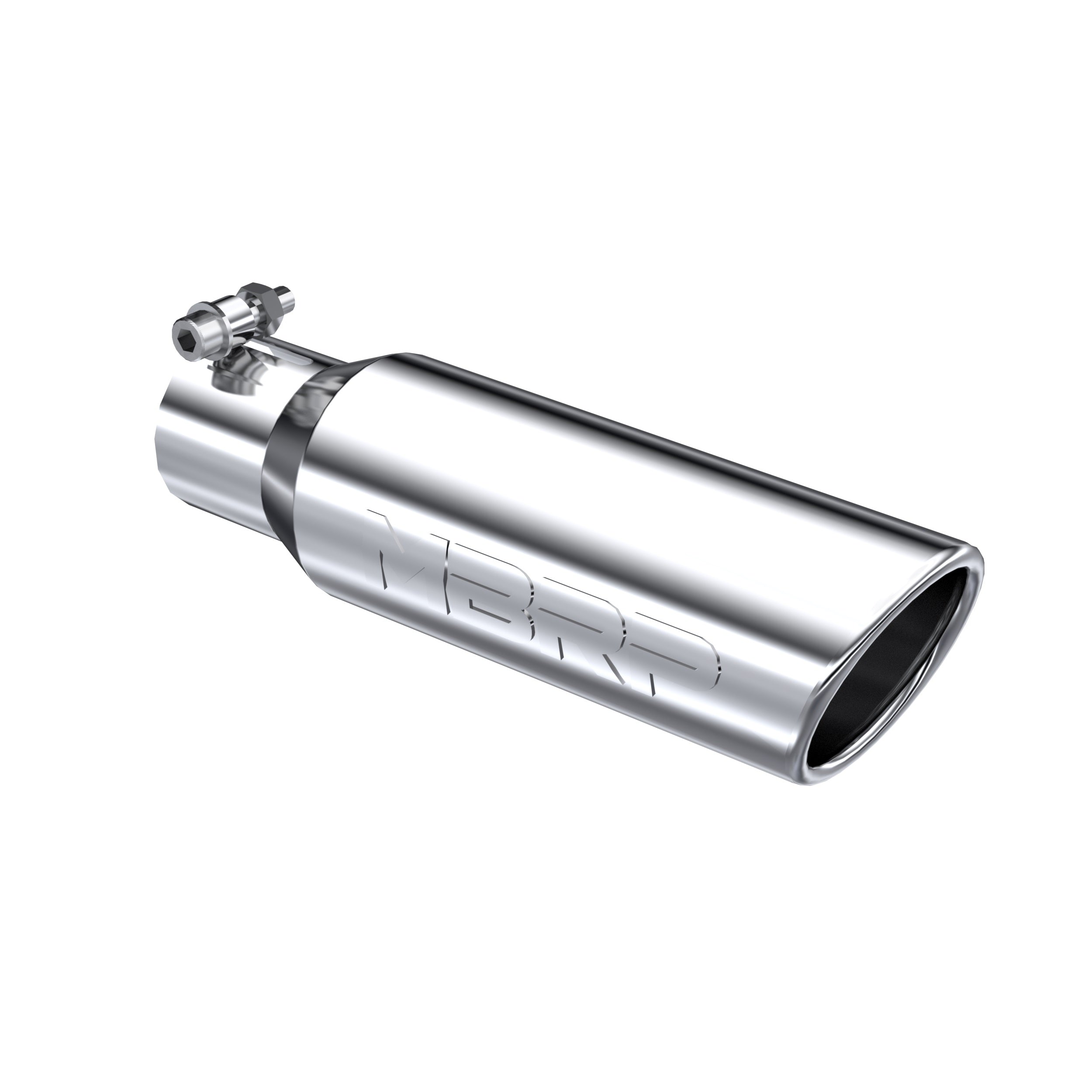 MBRP Exhaust T5113 Tip. 3in. O.D. Angled Rolled End 2in. inlet 10in. length. T304.