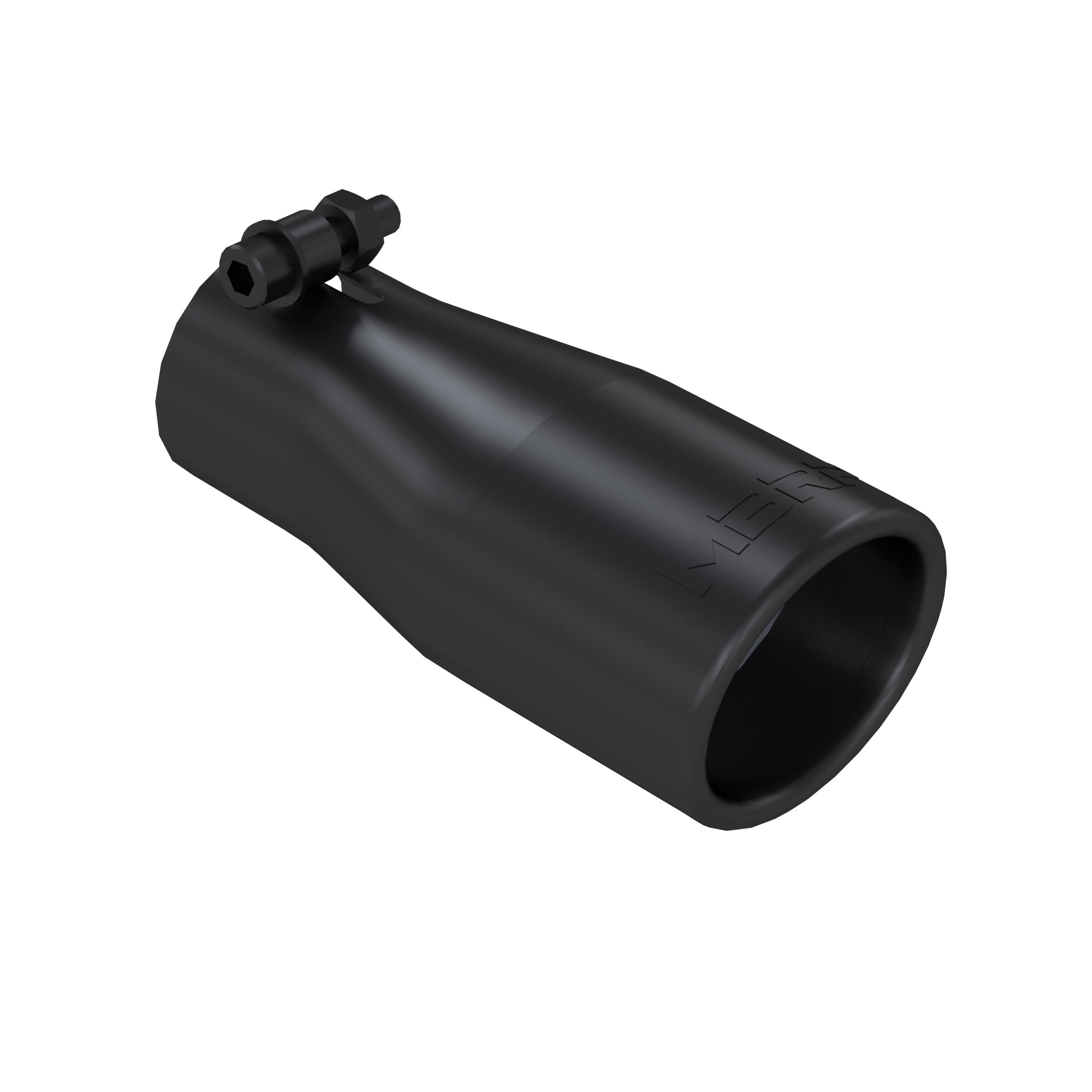 MBRP Exhaust T5116BLK Tip. 3 in. O.D. Oval 2in. inlet 7 1/16in. length. BLK.