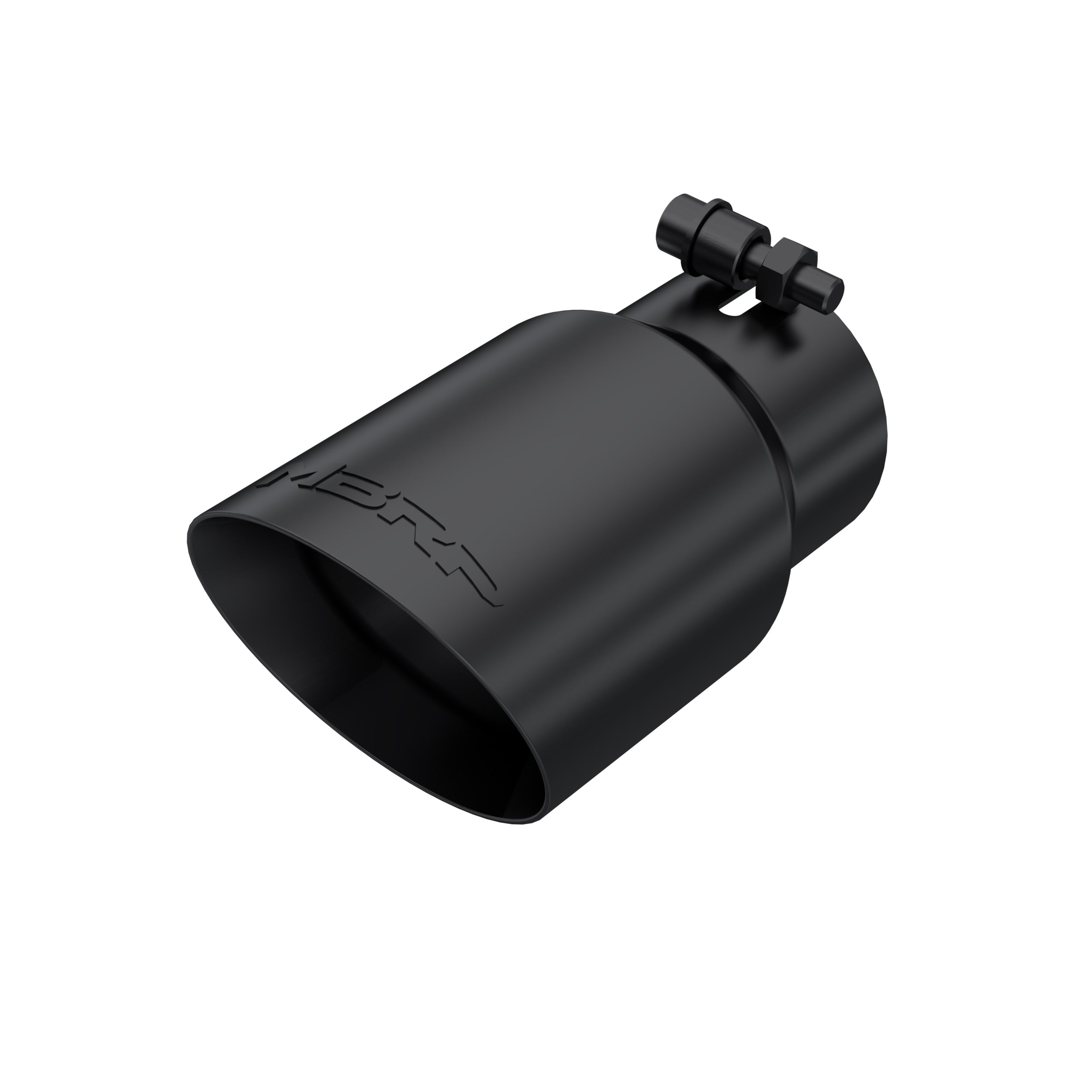 MBRP Exhaust T5122BLK Tip. 4in. O.D.. Dual Wall Angled. 3in. inlet. 8in. Length.