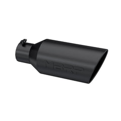 MBRP Exhaust T5126BLK Tip. 7in. O.D.. Rolled End. 4in. inlet 18in. in length. BLK