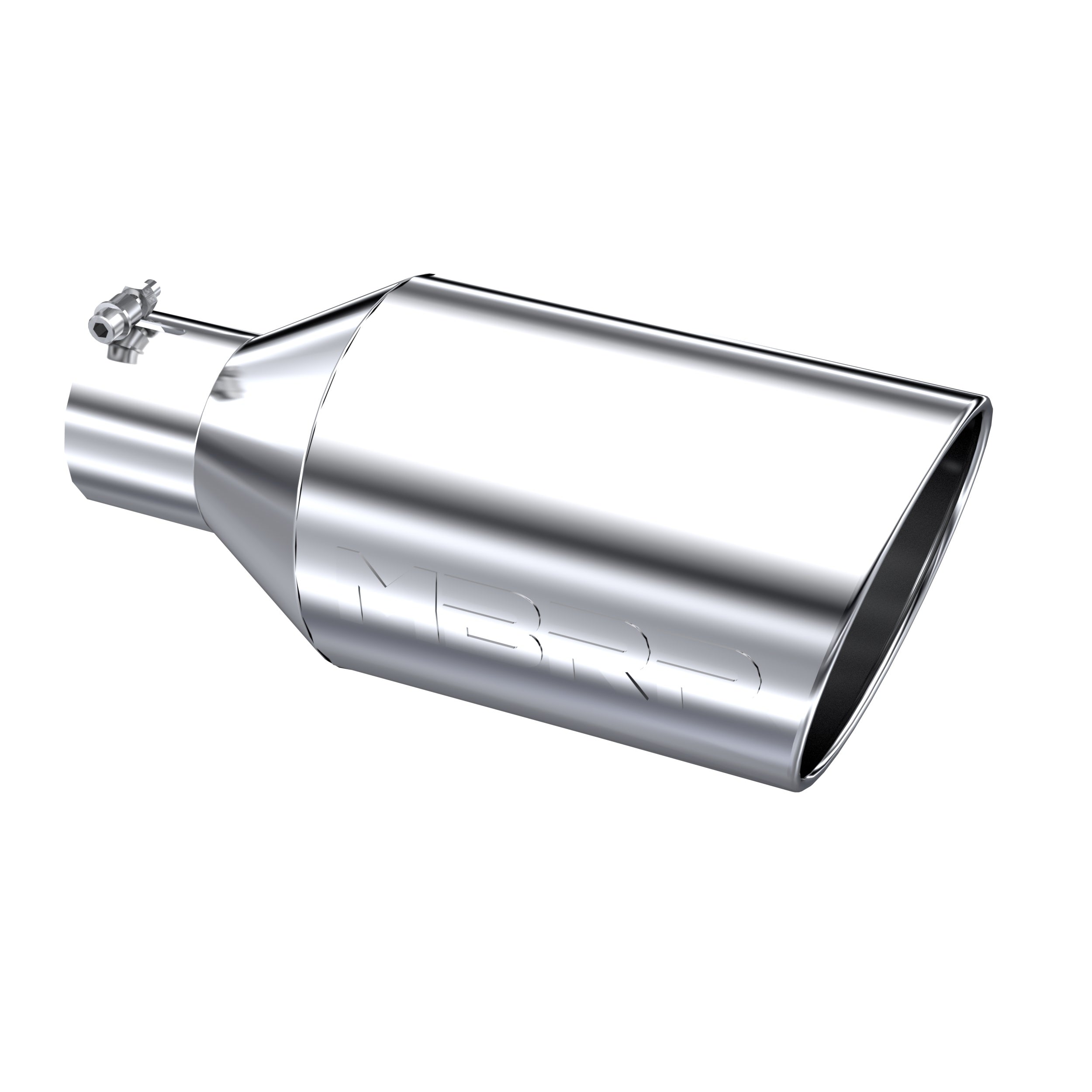 MBRP Exhaust T5128 Tip. 8in. O.D.. Rolled End. 4in. inlet 18in. in length. T304.