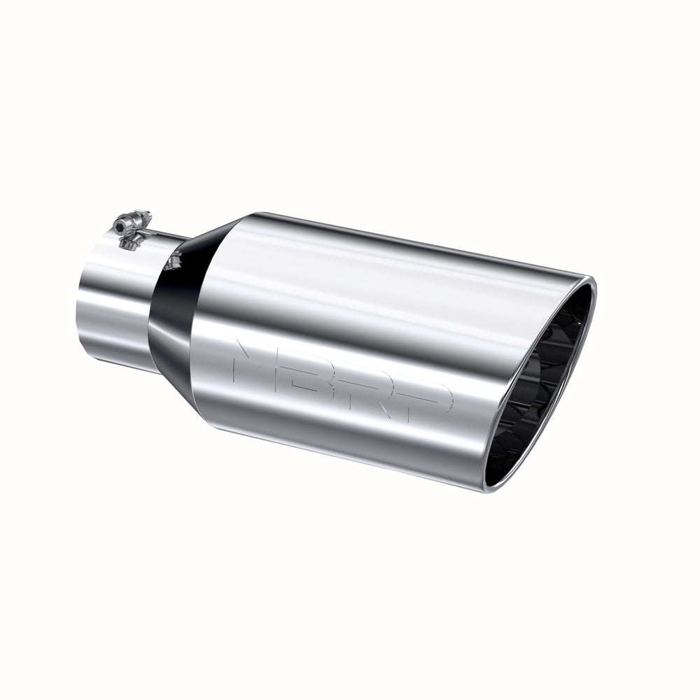 MBRP Exhaust T5129 Tip. 8in. O.D.. Rolled End. 5in. inlet 18in. in length. T304.