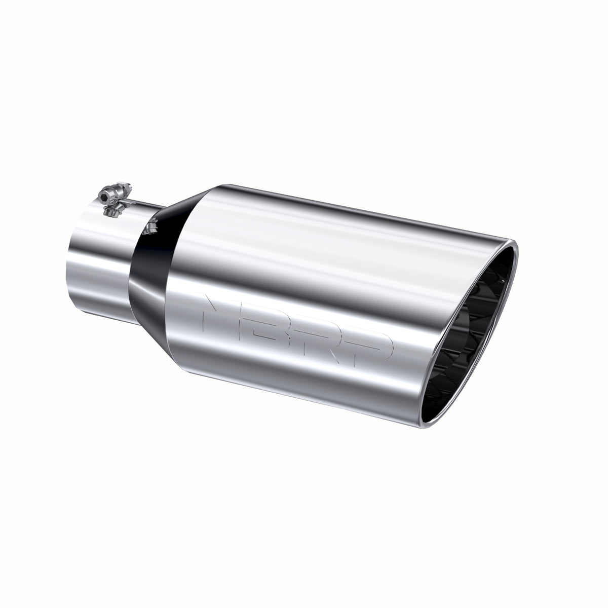 MBRP Exhaust T5129 Tip. 8in. O.D.. Rolled End. 5in. inlet 18in. in length. T304.