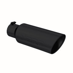 MBRP Exhaust T5130BLK Tip. 6in. O.D.. Rolled end. 4in. inlet 18in. in length. BLK