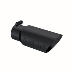 MBRP Exhaust T5156BLK Tip. 4in. O.D.. Dual Wall Angled. 3in. inlet. 10in. length. BLK