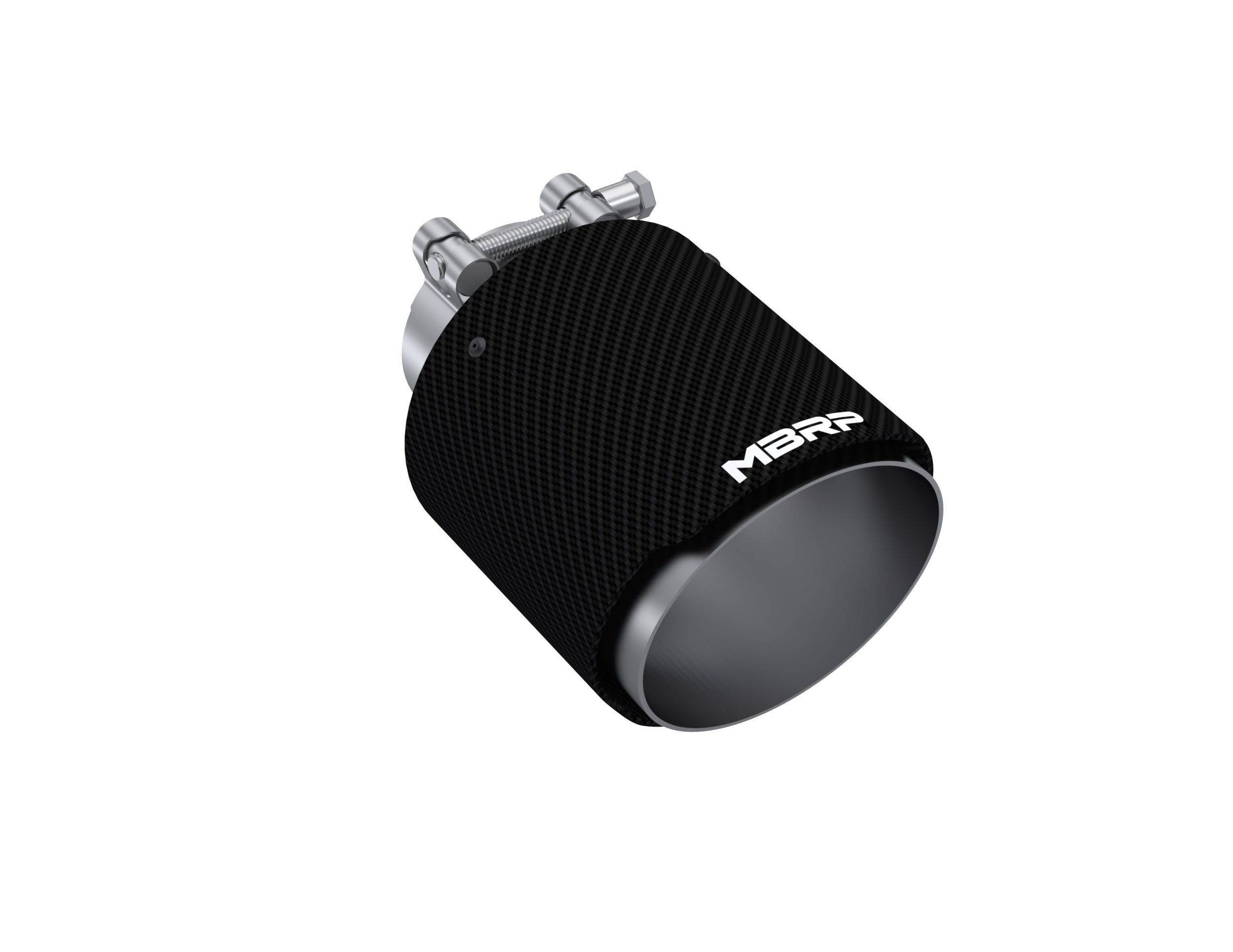 MBRP Exhaust T5191CF Tip. 4.5in. OD Out. 2.5in. ID. 6.5in Length. Dual Wall. CF T304