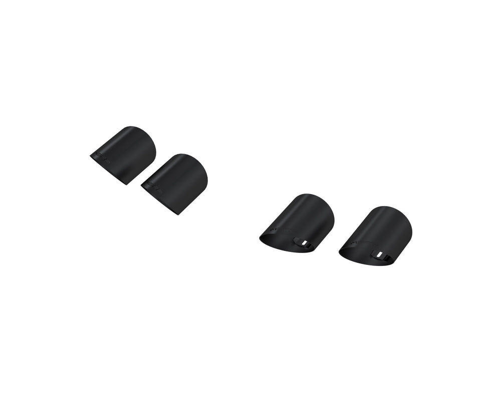 MBRP Exhaust 4" OD Quad Tip Cover Kit BLK