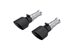 MBRP Exhaust 5in. OD Dual Wall Angle Cut Black Exhaust Tips, Sold in Pairs.