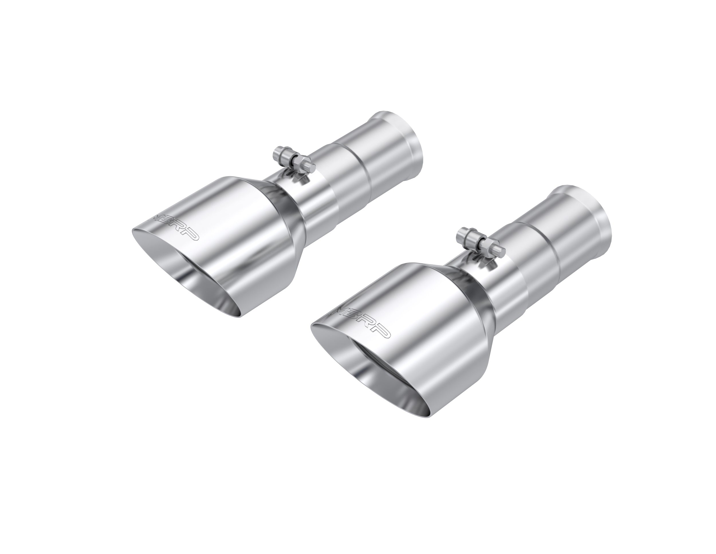 MBRP Exhaust 5in. OD Dual Wall Angle Cut Exhaust Tips, Sold in Pairs.