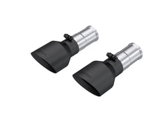 MBRP Exhaust 5in. OD Dual Wall Angle Cut BLK Exhaust Tips, Sold in Pairs.