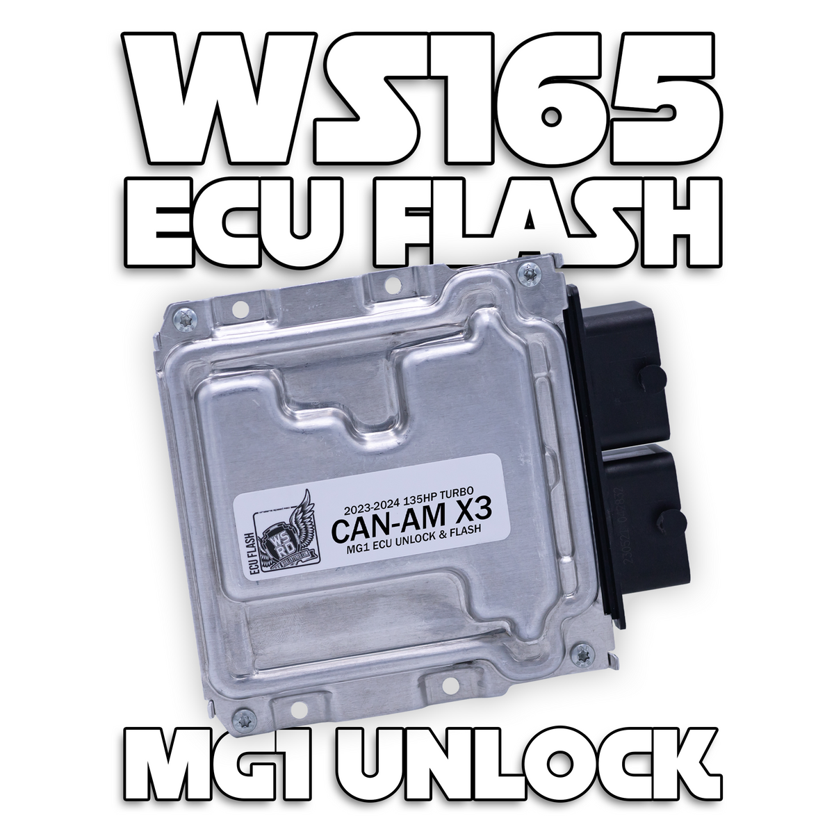 WSRD WS165 MG1 ECU Unlock & Flash ; 2023-2024 Can-Am X3 135HP Turbo (181HP)