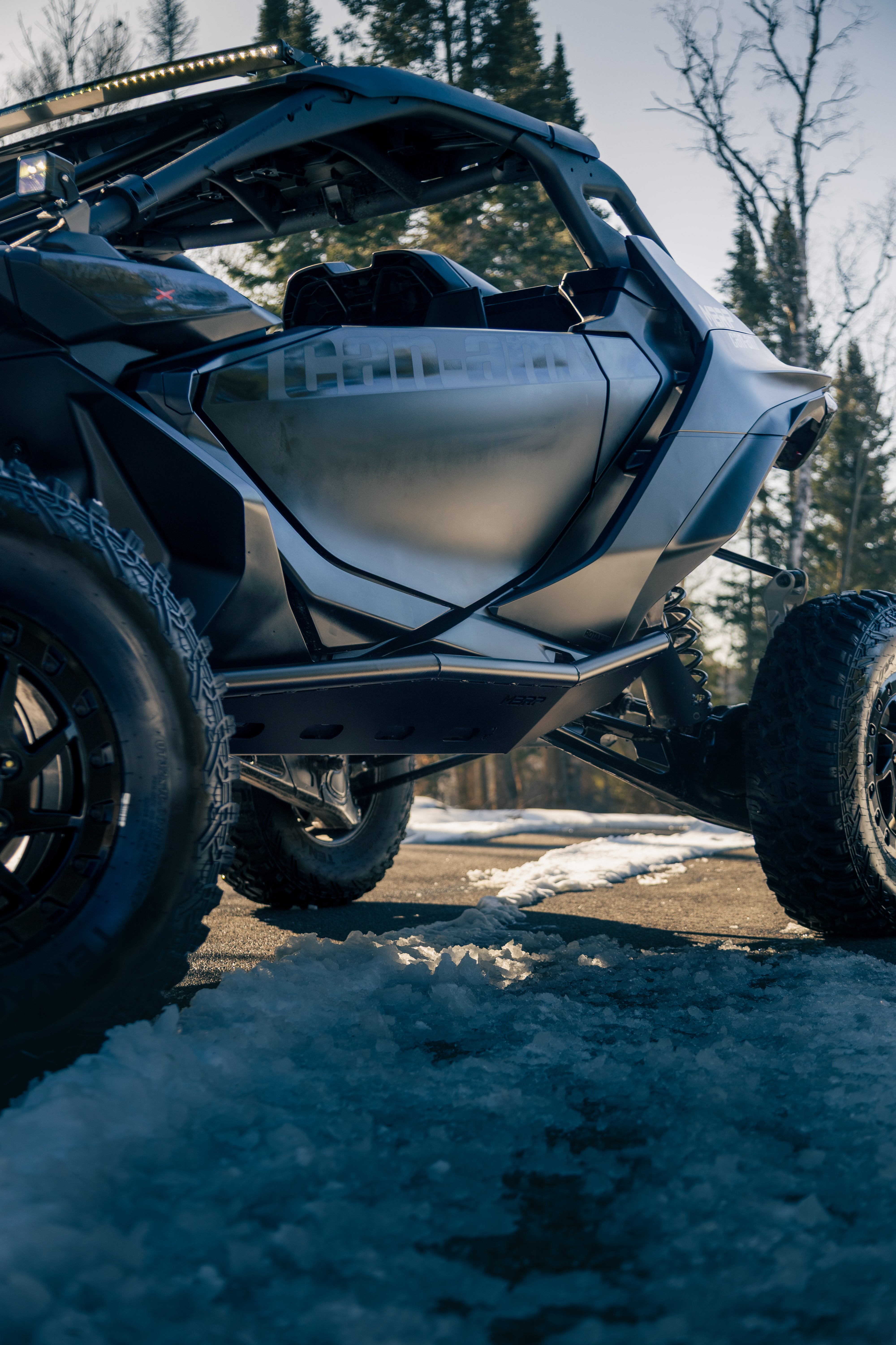 MBRP Black-Coated Rock Slider Kit