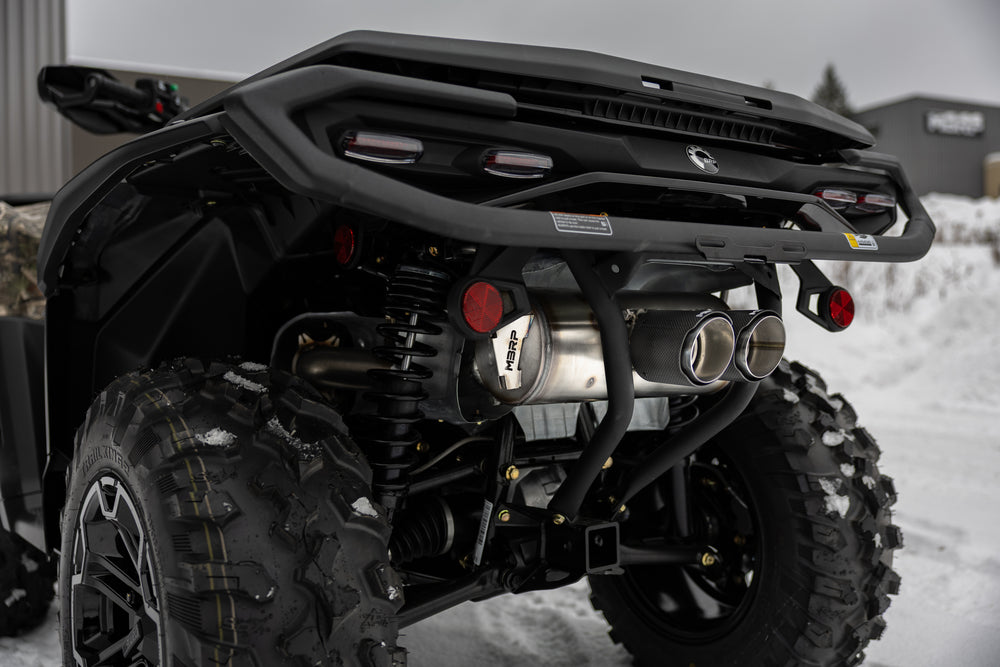 Performance Series, 6-Inch Single Slip-on, Dual Outlet with Carbon Fiber Tips.