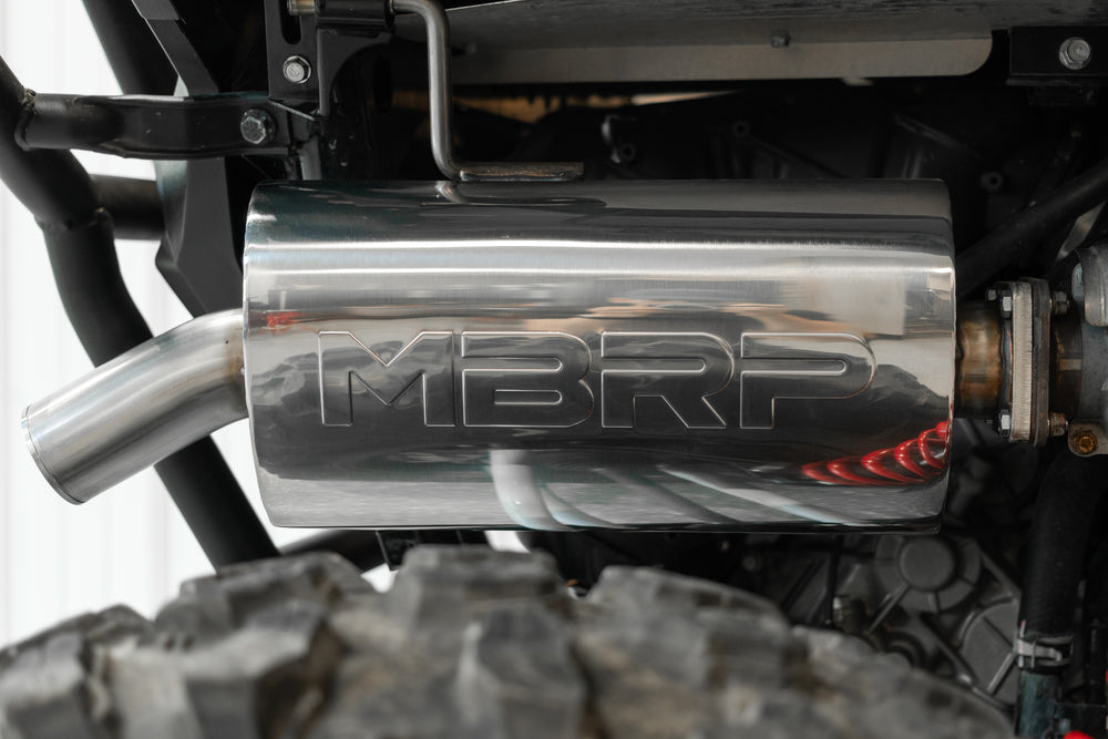 Kawasaki Single Slip-on Muffler.
