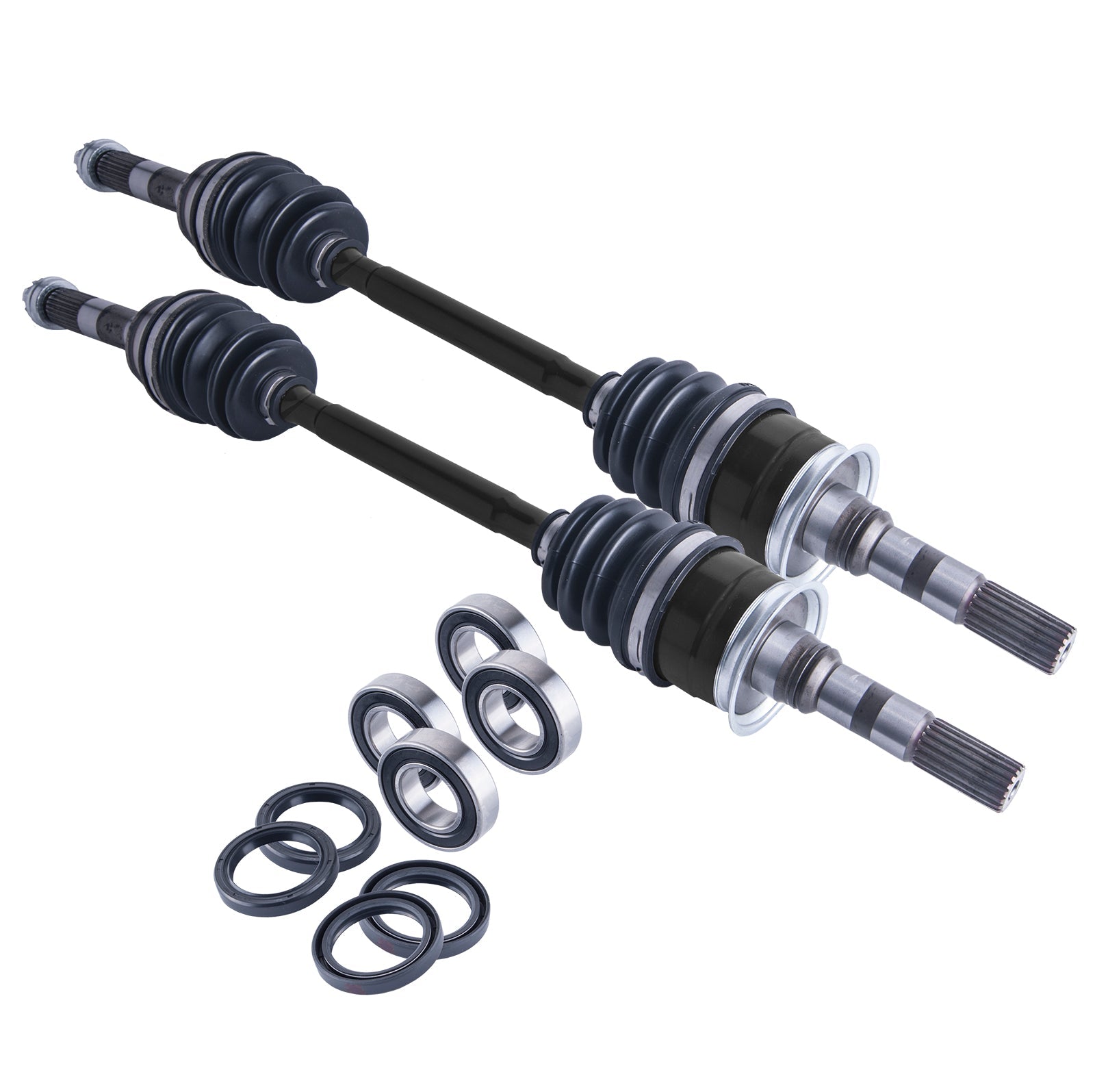 Suzuki QUV 620 front cv axles & wheel bearings set 2005