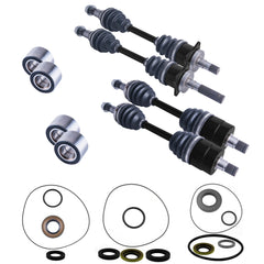 Can-Am Outlander Renegade Front & Rear CV Axles Wheel Bearings Differential Seals Bundle