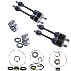 Can-Am Commander 800 1000 Front & Rear CV Axles Wheel Bearings & Differential Seals Bundle