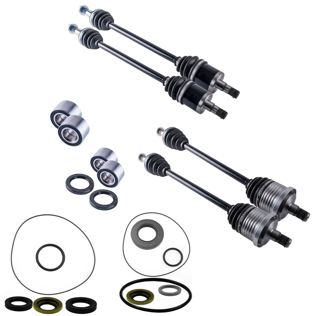 Can-Am Maverick 1000 Front & Rear CV Axles Wheel Bearings Differential Seals Bundle
