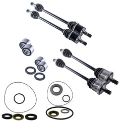 Can-Am Maverick 1000 Front & Rear CV Axles Wheel Bearings Differential Seals Bundle