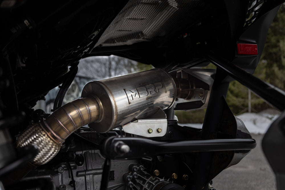 Can-Am Single Slip-on Muffler, Quiet