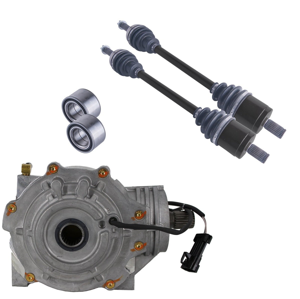 Polaris Ranger 570 Midsize Front Differential Axles & Wheel Bearings Bundle