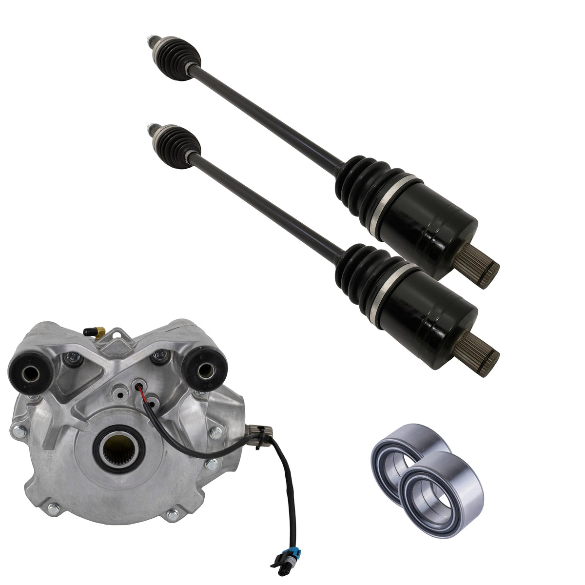 Polaris RZR Turbo S 72" Front Differential Axles & Wheel Bearings Bundle