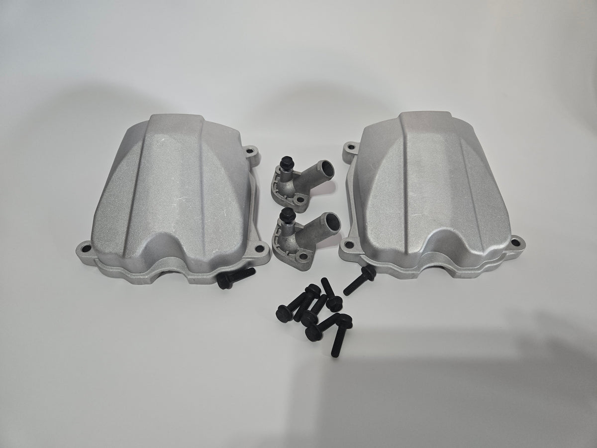 CANAM VTWIN CAST ALUMINUM VALVE COVERS AND WATER NECKS