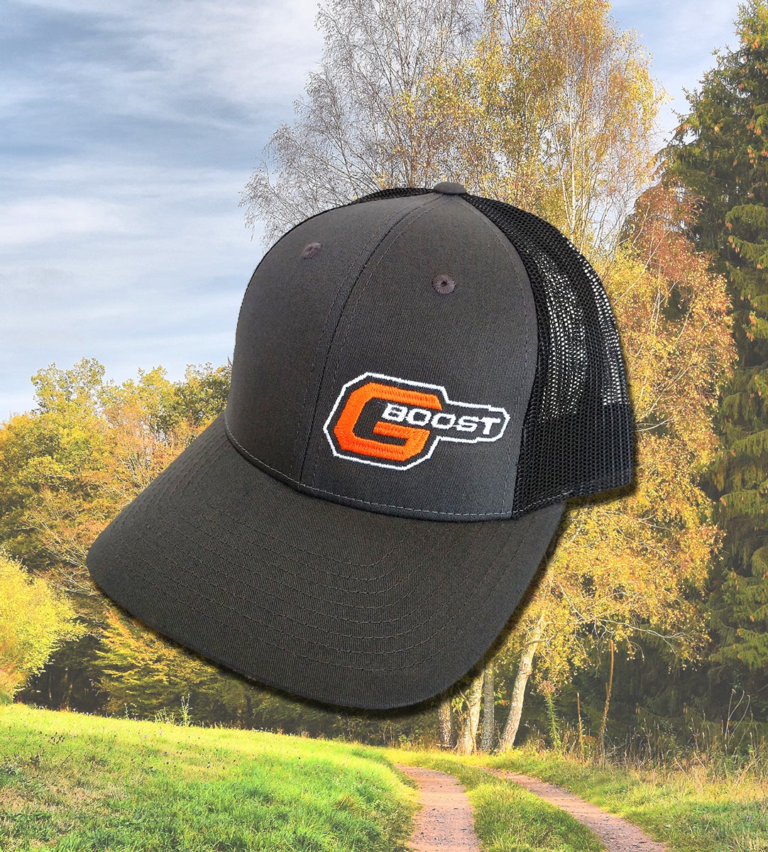 Gboost Low Pro Trucker Hat - Charcoal/Black - GBTHAT-GRAY