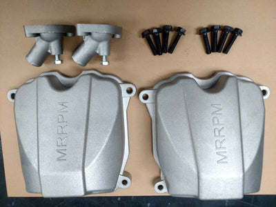 CANAM VTWIN CAST ALUMINUM VALVE COVERS AND WATER NECKS (WITH BOLTS)